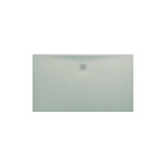 PRO brodzik prostokątny 1400 x 800 mm, z materiału kompozytowego MARBOND, jasnoszary</br>z odpływem przy dłuższym boku