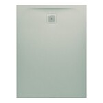 PRO brodzik prostokątny 1200 x 900 mm, z materiału kompozytowego MARBOND, jasnoszary</br>z odpływem przy krótszym boku
