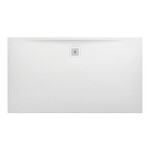 PRO brodzik prostokątny 1600 x 900 mm, z materiału kompozytowego MARBOND, biały</br>z odpływem przy dłuższym boku