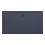 PRO brodzik prostokątny 1600 x 900 mm, z materiału kompozytowego MARBOND, grafitowy</br>z odpływem przy dłuższym boku