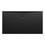 PRO brodzik prostokątny 1600 x 900 mm, z materiału kompozytowego MARBOND, czarny</br> z odpływem przy dłuższym boku