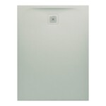 PRO brodzik prostokątny 1200 x 1000 mm, z materiału kompozytowego MARBOND, jasnoszary</br>z odpływem przy krótszym boku