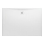 PRO brodzik prostokątny 1400 x 1000 mm, z materiału kompozytowego MARBOND, biały</br>z odpływem przy dłuższym boku