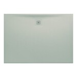 PRO brodzik prostokątny 1400 x 1000 mm, z materiału kompozytowego MARBOND, jasnoszary</br>z odpływem przy dłuższym boku