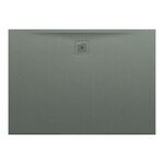 PRO brodzik prostokątny 1400 x 1000 mm, z materiału kompozytowego MARBOND, beton architektoniczny</br> z odpływem przy dłuższym boku