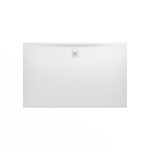 PRO brodzik prostokątny 1600 x 1000 mm, z materiału kompozytowego MARBOND, biały</br>z odpływem przy dłuższym boku