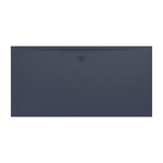 PRO brodzik prostokątny 2000 x 1000 mm, z materiału kompozytowego MARBOND, grafitowy</br>z odpływem przy dłuższym boku