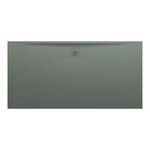 PRO brodzik prostokątny 2000 x 1000 mm, z materiału kompozytowego MARBOND, beton architektoniczny</br> z odpływem przy dłuższym boku