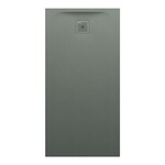 PRO brodzik prostokątny 1400 x 700 mm, z materiału kompozytowego MARBOND, beton architektoniczny </br>z odpływem przy krótszym boku