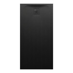 PRO brodzik prostokątny 1400 x 700 mm, z materiału kompozytowego MARBOND, czarny </br>z odpływem przy krótszym boku