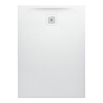 PRO brodzik prostokątny 1100 x 800 mm, z materiału kompozytowego MARBOND, biały </br>z odpływem przy krótszym boku