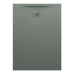 PRO brodzik prostokątny 1100 x 800 mm, z materiału kompozytowego MARBOND, beton architektoniczny </br>z odpływem przy krótszym boku