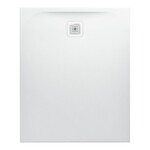 PRO brodzik prostokątny 1100 x 900 mm, z materiału kompozytowego MARBOND, biały </br>z odpływem przy krótszym boku