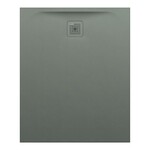 PRO brodzik prostokątny 1100 x 900 mm, z materiału kompozytowego MARBOND, beton architektoniczny </br>z odpływem przy krótszym boku