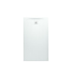 PRO brodzik prostokątny 1400 x 800 mm, z materiału kompozytowego MARBOND, biały </br>z odpływem przy krótszym boku
