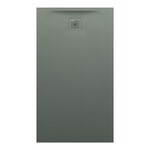 PRO brodzik prostokątny 1400 x 800 mm, z materiału kompozytowego MARBOND, beton architektoniczny </br>z odpływem przy krótszym boku