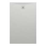 PRO brodzik prostokątny 1400 x 900 mm, z materiału kompozytowego MARBOND, jasnoszary </br>z odpływem przy krótszym boku