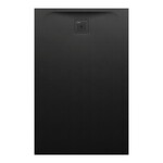 PRO brodzik prostokątny 1400 x 900 mm, z materiału kompozytowego MARBOND, czarny </br>z odpływem przy krótszym boku