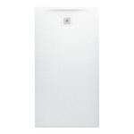 PRO brodzik prostokątny 1500 x 800 mm, z materiału kompozytowego MARBOND, biały </br>z odpływem przy krótszym boku