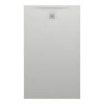 PRO brodzik prostokątny 1500 x 900 mm, z materiału kompozytowego MARBOND, jasnoszary </br>z odpływem przy krótszym boku