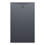 PRO brodzik prostokątny 1500 x 900 mm, z materiału kompozytowego MARBOND, grafitowy </br>z odpływem przy krótszym boku