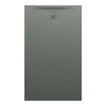 PRO brodzik prostokątny 1500 x 900 mm, z materiału kompozytowego MARBOND, beton architektoniczny architektoniczny </br>z odpływem przy krótszym boku