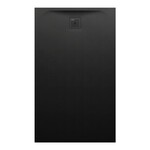 PRO brodzik prostokątny 1500 x 900 mm, z materiału kompozytowego MARBOND, czarny </br>z odpływem przy krótszym boku