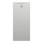 PRO brodzik prostokątny 1600 x 700 mm, z materiału kompozytowego MARBOND, jasnoszary </br>z odpływem przy krótszym boku