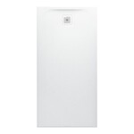 PRO brodzik prostokątny 1600 x 800 mm, z materiału kompozytowego MARBOND, biały </br>z odpływem przy krótszym boku