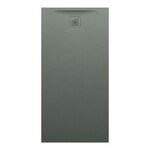 PRO brodzik prostokątny 1600 x 800 mm, z materiału kompozytowego MARBOND, beton architektoniczny </br>z odpływem przy krótszym boku