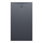 PRO brodzik prostokątny 1600 x 900 mm, z materiału kompozytowego MARBOND, grafitowy </br>z odpływem przy krótszym boku