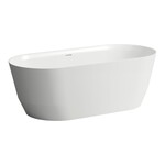 PRO wanna wolnostojąca 1650 x 750 mm, MARBOND, zintegrowany przelew, korek klik-klak chrom w komplecie, kolor biały połysk