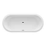 PRO wanna do zabudowy 1800 x 800 mm, MARBOND, owalna, ultra cienka korona wanny 15mm, zestaw nóg w komplecie, kolor biały połysk