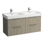 BASE szafka podumywalkowa 1200, 4x szuflada soft close, pod umywalkę podwójną, wiąz jasny</br>Wymiary (szer./gł./wys.): 1160x440x530 mm