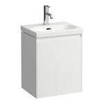 LANI szafka podumywalkowa 450, 1 drzwi prawe, pasuje do umywalki LUA 815081, biały mat</br>Wymiary (szer./gł./wys.): 435x340x515 mm