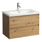 LANI szafka podumywalkowa 800, 2 szuflady, pasuje do umywalki LUA 810087, dziki dąb</br>Wymiary (szer./gł./wys.): 785x440x515 mm