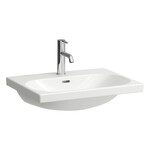 LUA Umywalka ścienna 600 x 460 mm</br>z otworem na baterię, z otworem przelewowym