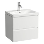 LUA Umywalka ścienna 600 x 460 mm, powłoka LCC</br>z otworem na baterię, z otworem przelewowym