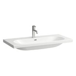LUA Umywalka ścienna 1000 x 460 mm</br>z otworem na baterię, z otworem przelewowym