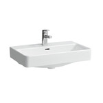 PRO S Umywalka ścienna 550 x 465 mm, powłoka LCC</br>z otworem na baterię na środku, z otworem przelewowym