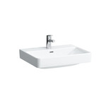 PRO S Umywalka ścienna 600 x 465 mm, powłoka LCC</br>z otworem na baterię na środku, z otworem przelewowym