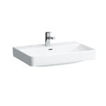 PRO S Umywalka ścienna 700 x 465 mm, powłoka LCC</br>z otworem na baterię na środku, z otworem przelewowym