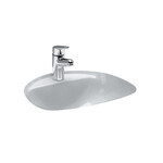 BIJOU Umywalka podblatowa 520 x 455 mm</br>z otworem na baterię na środku</br>wymiar wycięcia w blacie 480 x 400 mm