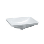 PRO S Umywalka podblatowa 525 x 400 mm, szlifowana, powłoka LCC</br>bez otworu na baterię, z otworem przelewowym