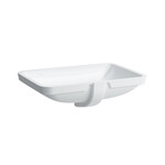 PRO S Umywalka podblatowa 645 x 450 mm, szlifowana, powłoka LCC</br>bez otworu na baterię, z otworem przelewowym