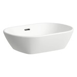 LUA Umywalka nablatowa, owalna 500 x 335 mm</br>bez otworu na baterię, z otworem przelewowym