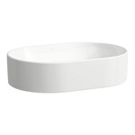SAVOY Umywalka nablatowa owalna 550 x 380 mm</br>bez otworu na baterię, otwór przelewowy na przedniej ściance niewidoczny dla użytkownika