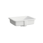 SAVOY Umywalka nablatowa owalna z półką na baterie 550 x 380 mm, kolor biały matowy</br>z otworem na baterię bez otworu przelewowego