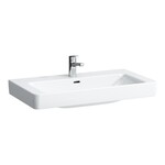 PRO S Umywalka ścienna 850 x 460 mm</br>z otworem na baterię na środku, z otworem przelewowym