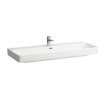 PRO S Umywalka ścienna jednokomorowa 1200 x 460 mm, powłoka LCC</br>z otworem na baterię na środku, z otworem przelewowym